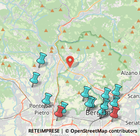 Mappa Via Brughiera, 24018 Villa D'almé BG, Italia (5.60067)