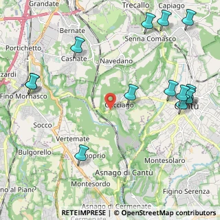 Mappa Via Manzoni, 22060 Cucciago CO, Italia (2.81429)