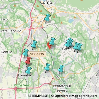 Mappa Via Manzoni, 22060 Cucciago CO, Italia (3.98)