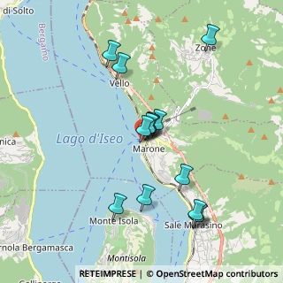 Mappa Via XXIV Maggio, 25054 Marone BS, Italia (1.72857)