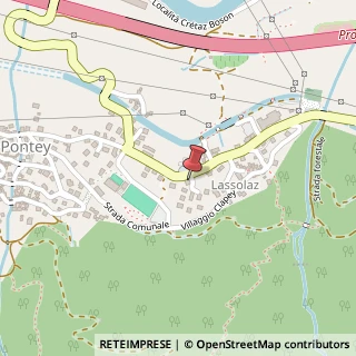 Mappa Frazione Lassolaz, 19, 11024 Pontey, Aosta (Valle d'Aosta)