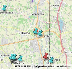 Mappa Via Centa, 31050 Villorba TV, Italia (3.13083)