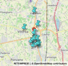 Mappa Via Centa, 31050 Villorba TV, Italia (1.32333)