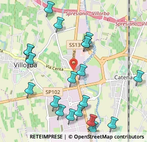 Mappa Via Centa, 31050 Villorba TV, Italia (1.188)