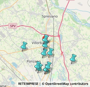 Mappa Via Centa, 31050 Villorba TV, Italia (3.83636)