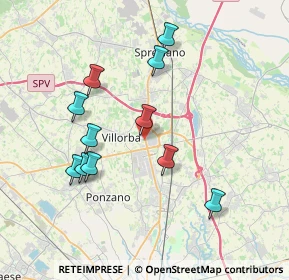 Mappa Via Centa, 31050 Villorba TV, Italia (3.60273)