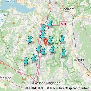 Mappa Piazza Libertà, 21040 Caronno Varesino VA, Italia (2.80667)