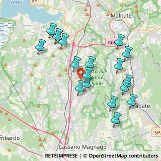 Mappa Piazza Libertà, 21040 Caronno Varesino VA, Italia (3.89111)