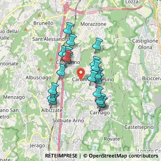 Mappa Piazza Libertà, 21040 Caronno Varesino VA, Italia (1.4315)