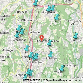Mappa Piazza Libertà, 21040 Caronno Varesino VA, Italia (2.82667)