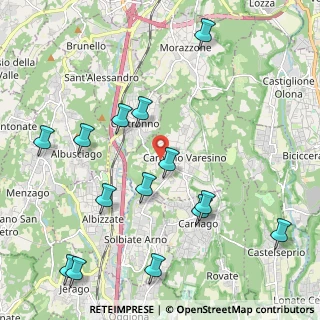 Mappa Piazza Libertà, 21040 Caronno Varesino VA, Italia (2.46786)