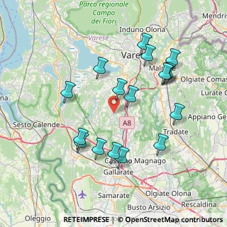 Mappa 21040 Sumirago VA, Italia (7.61353)