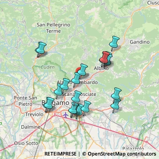 Mappa Via Mons. Piazzoli, 24022 Alzano Lombardo BG, Italia (7.2255)