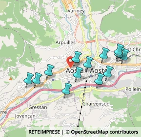 Mappa Via Lexert, 11100 Aosta AO, Italia (1.79846)