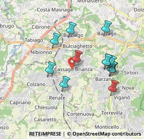 Mappa 23893 Cassago Brianza LC, Italia (1.72083)