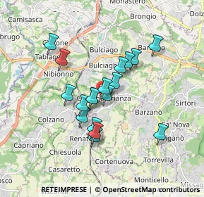 Mappa 23893 Cassago Brianza LC, Italia (1.37778)