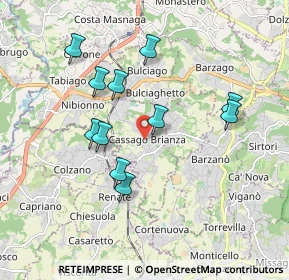 Mappa 23893 Cassago Brianza LC, Italia (1.69818)