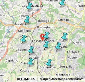 Mappa 23893 Cassago Brianza LC, Italia (2.13917)