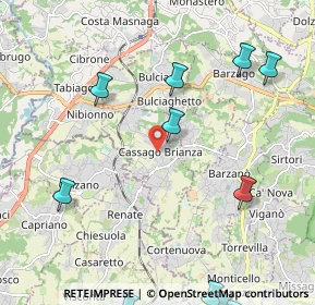Mappa 23893 Cassago Brianza LC, Italia (2.94364)