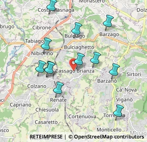 Mappa 23893 Cassago Brianza LC, Italia (1.88167)