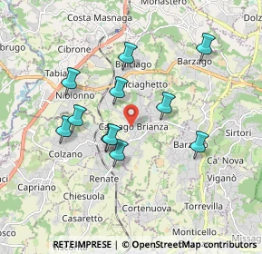 Mappa 23893 Cassago Brianza LC, Italia (1.60636)