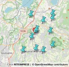 Mappa 23893 Cassago Brianza LC, Italia (3.42167)