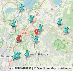 Mappa 23893 Cassago Brianza LC, Italia (4.61667)