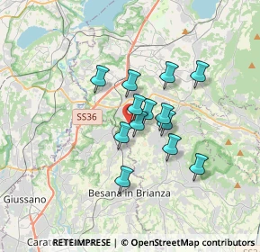 Mappa 23893 Cassago Brianza LC, Italia (2.39385)