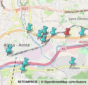Mappa Via Clavalité, 11100 Aosta AO, Italia (0.98846)