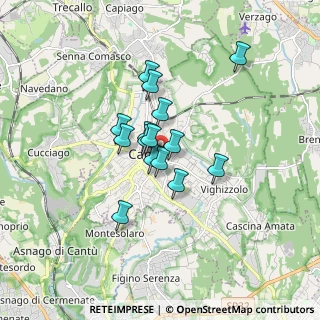 Mappa Via Cesare Battisti, 22063 Cantù CO, Italia (1.14667)
