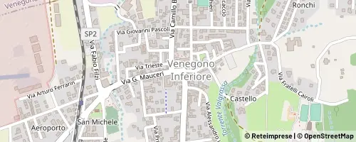 Mappa Venegono Inferiore
