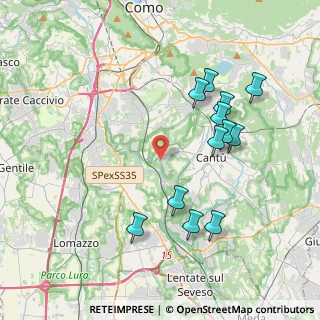 Mappa Via ai Ronchi, 22060 Cucciago CO, Italia (3.915)