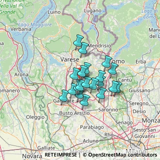 Mappa Via Privata Ingegnere Paolo Foresio, 21040 Venegono Inferiore VA, Italia (9.2625)