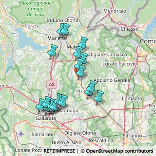 Mappa Via Privata Ingegnere Paolo Foresio, 21040 Venegono Inferiore VA, Italia (7.207)
