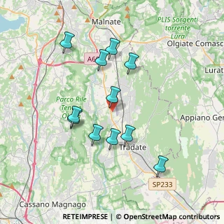 Mappa Via Privata Ingegnere Paolo Foresio, 21040 Venegono Inferiore VA, Italia (3.45455)
