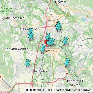 Mappa Via Monte S. Michele, 22073 Fino Mornasco CO, Italia (2.86667)