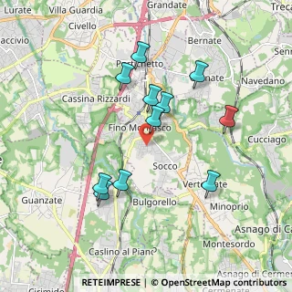 Mappa Via Monte S. Michele, 22073 Fino Mornasco CO, Italia (1.73727)