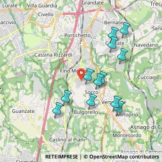 Mappa Via Monte S. Michele, 22073 Fino Mornasco CO, Italia (1.90417)