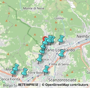 Mappa Via Gustinelli, 24022 Alzano Lombardo BG, Italia (1.78667)