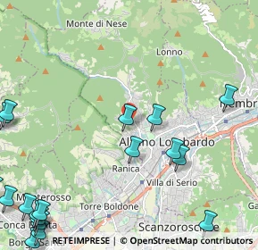 Mappa Via Gustinelli, 24022 Alzano Lombardo BG, Italia (3.36833)