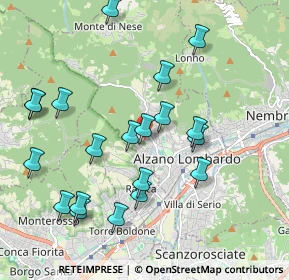 Mappa Via Gustinelli, 24022 Alzano Lombardo BG, Italia (2.077)