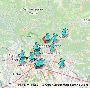 Mappa Via Gustinelli, 24022 Alzano Lombardo BG, Italia (6.65786)