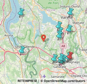 Mappa Via Varese, 21029 Vergiate VA, Italia (9.28385)
