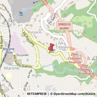 Mappa Via Zone, 11, 25054 Marone, Brescia (Lombardia)