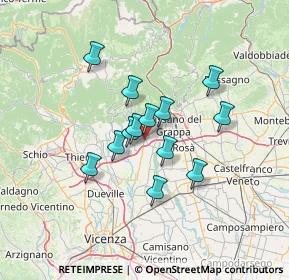 Mappa Via Colonnello Scremin, 36063 Marostica VI, Italia (10.05)