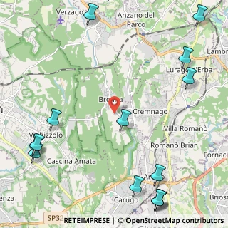 Mappa Via Monviso, 22040 Brenna CO, Italia (3.26571)