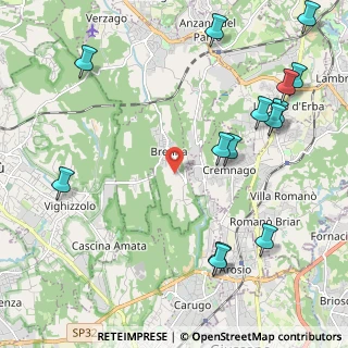Mappa Via Monviso, 22040 Brenna CO, Italia (2.76429)