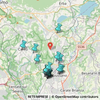 Mappa Via Monviso, 22040 Brenna CO, Italia (4.171)