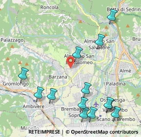Mappa Via Montale Eugenio, 24030 Almenno San Bartolomeo BG, Italia (2.57538)