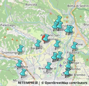 Mappa Via Montale Eugenio, 24030 Almenno San Bartolomeo BG, Italia (2.1995)